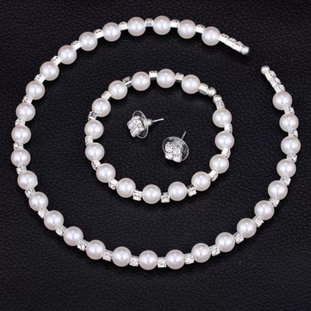 ๐ Crystal Pearl Wedding Party Set - Picture 2 of 5